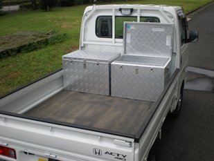 Amazon | 軽トラアルミボックス 軽トラ荷台用道具箱 アルミ製
